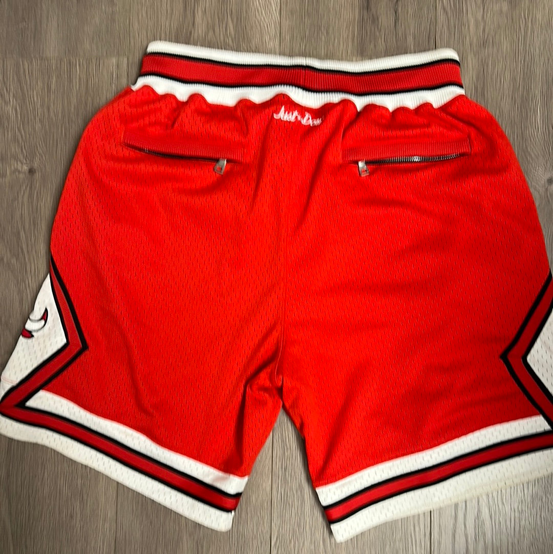 red just don bulls shorts
